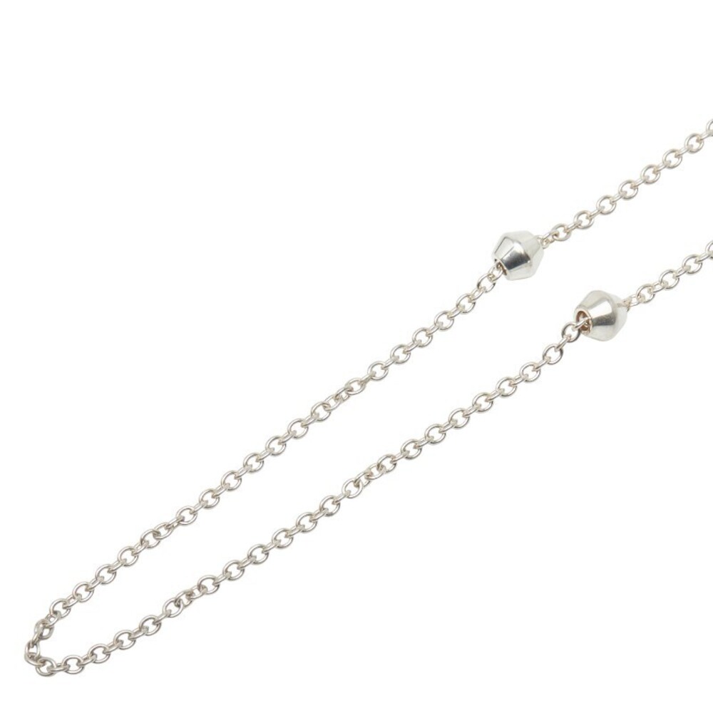 Tiffany Barrel Beads Long Necklace Silver Co